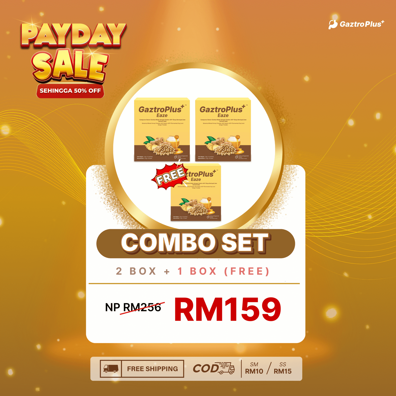 PAYDAY SALES 2 KOTAK GAZTROPLUS PERCUMA 1 KOTAK GAZTROPLUS